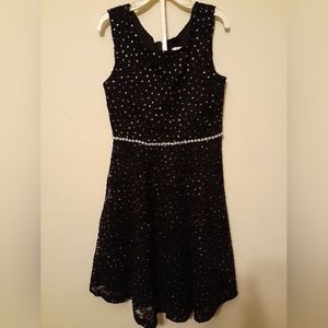 Speechless kids formal black dress w/ glitter and rhinestones size 7
